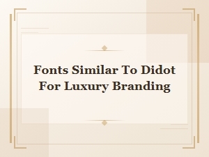 Elegant Neoclassical Fonts for Luxury Branding